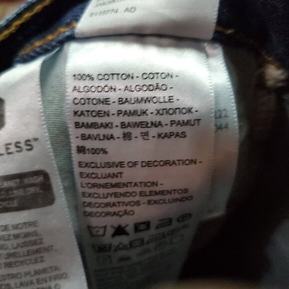 Levis Jeans Womens 25 Blue 501 Original Fit High-Rise Straight-Leg Cotton Denim - Picture 3 of 11